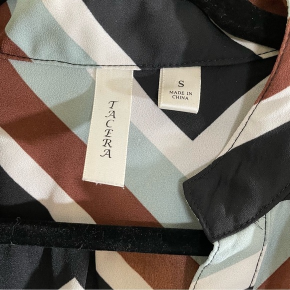 Chevron women’s blouse 3/4 sleeve - Picture 6 of 8